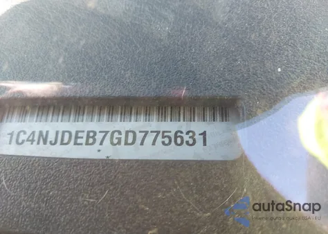 2016 Jeep Compass High Altitude Edition z USA, uszkodzony, nr VIN 1C4NJDEB7GD775631